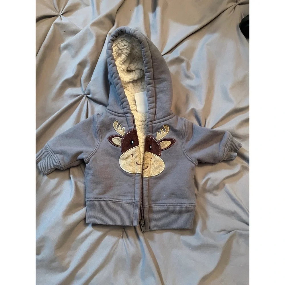 🛍️Baby Moose Zip Sweater/ Hoody - Picture 1 of 6